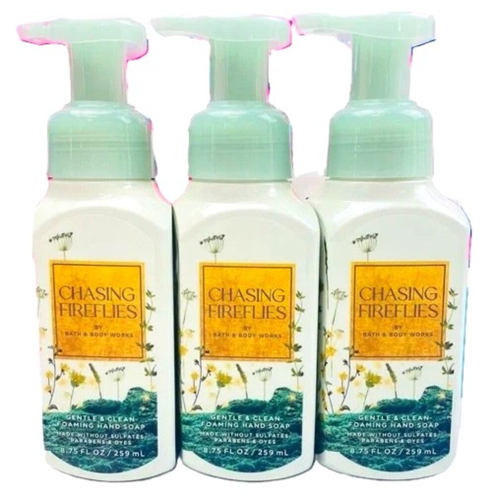 Bath & Body Works Chasing Fireflies Gentle Foaming Hand Soap Set of 3